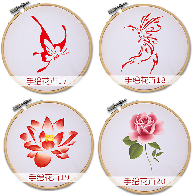 Mới thêu một mảnh Bộ khăn tay thêu DIY cho người mới bắt đầu áp dụng để gửi hướng dẫn không khâu chéo đơn tranh thêu non nước hữu tình